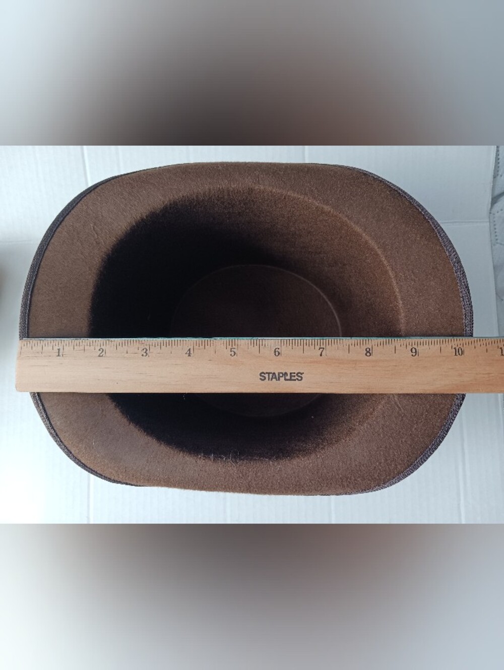 Brown Felt Coachmans Top Hat Costume Accessory Small Top NWOT - Picture 12 of 12